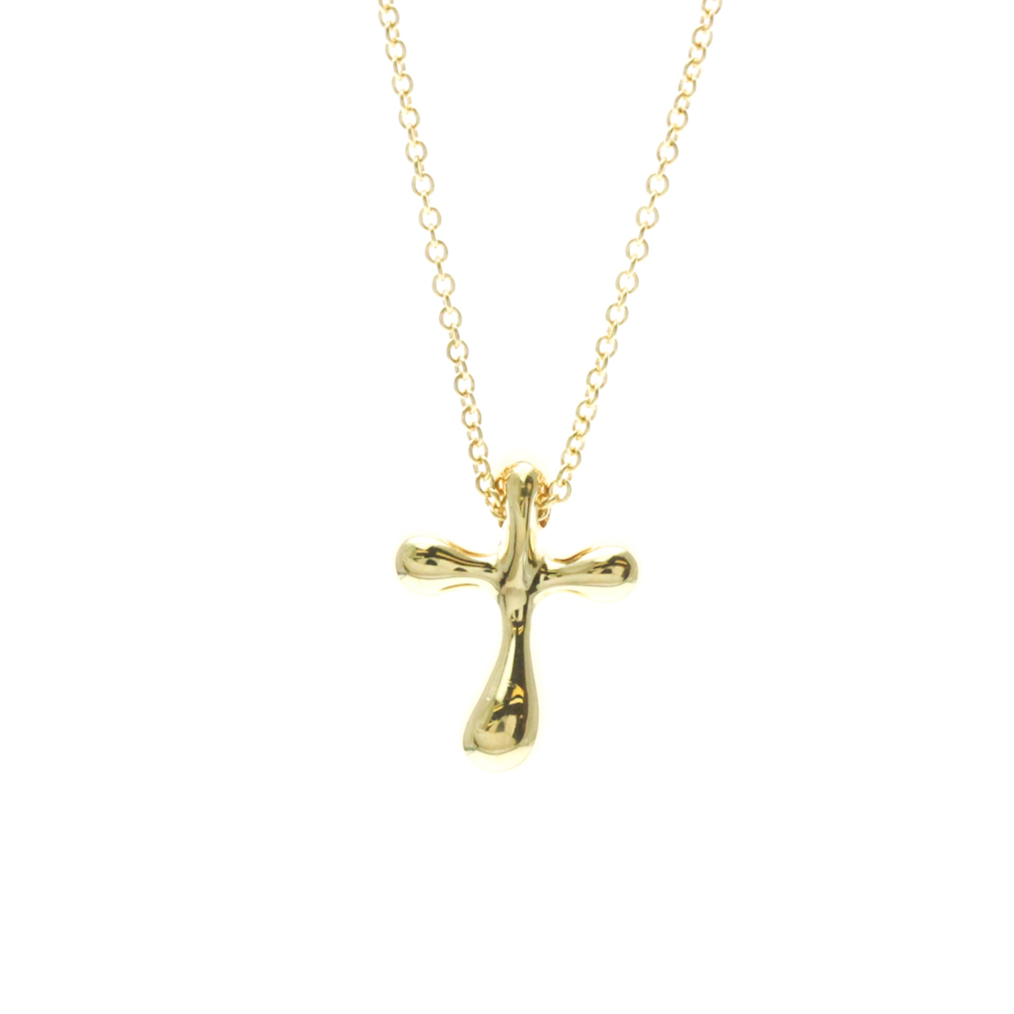 Tiffany Cross Pendant · 18K Yellow Gold