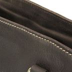 Gucci GG Canvas · Leather Handbag