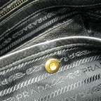 Prada Triangle Logo · Leather Tote