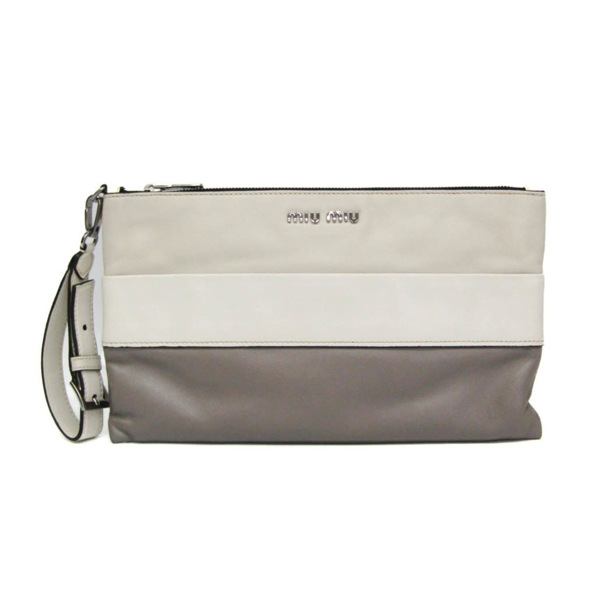 Miu Miu · Leather Clutch · Two-Tone