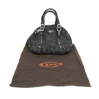 Tod's Small Boston · Canvas & Patent Leather