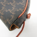 Celine Triomphe Triangle · Coated Canvas