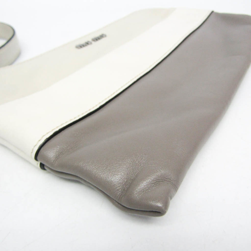 Miu Miu · Leather Clutch · Two-Tone