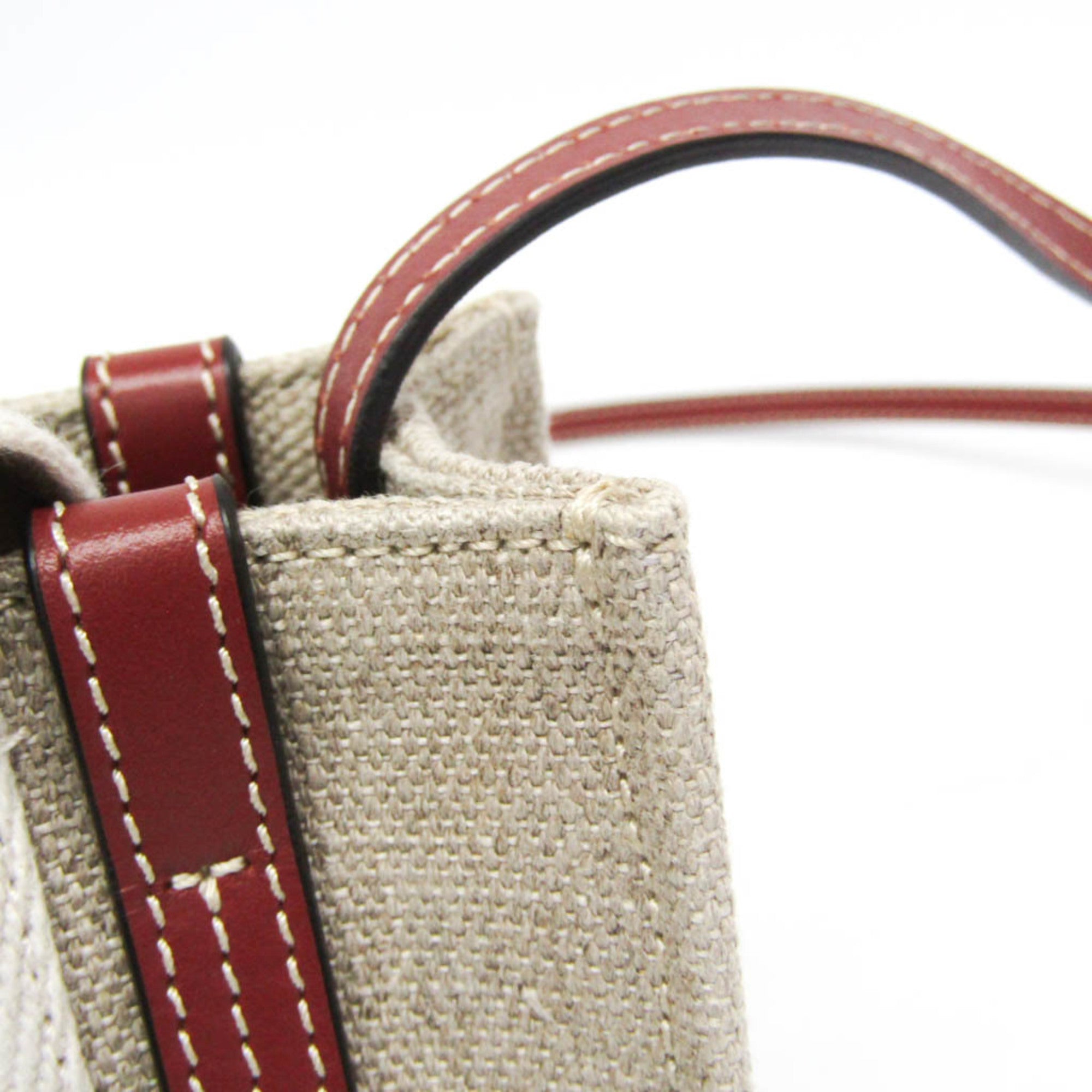 Chloé Woody Mini · Linen & Leather
