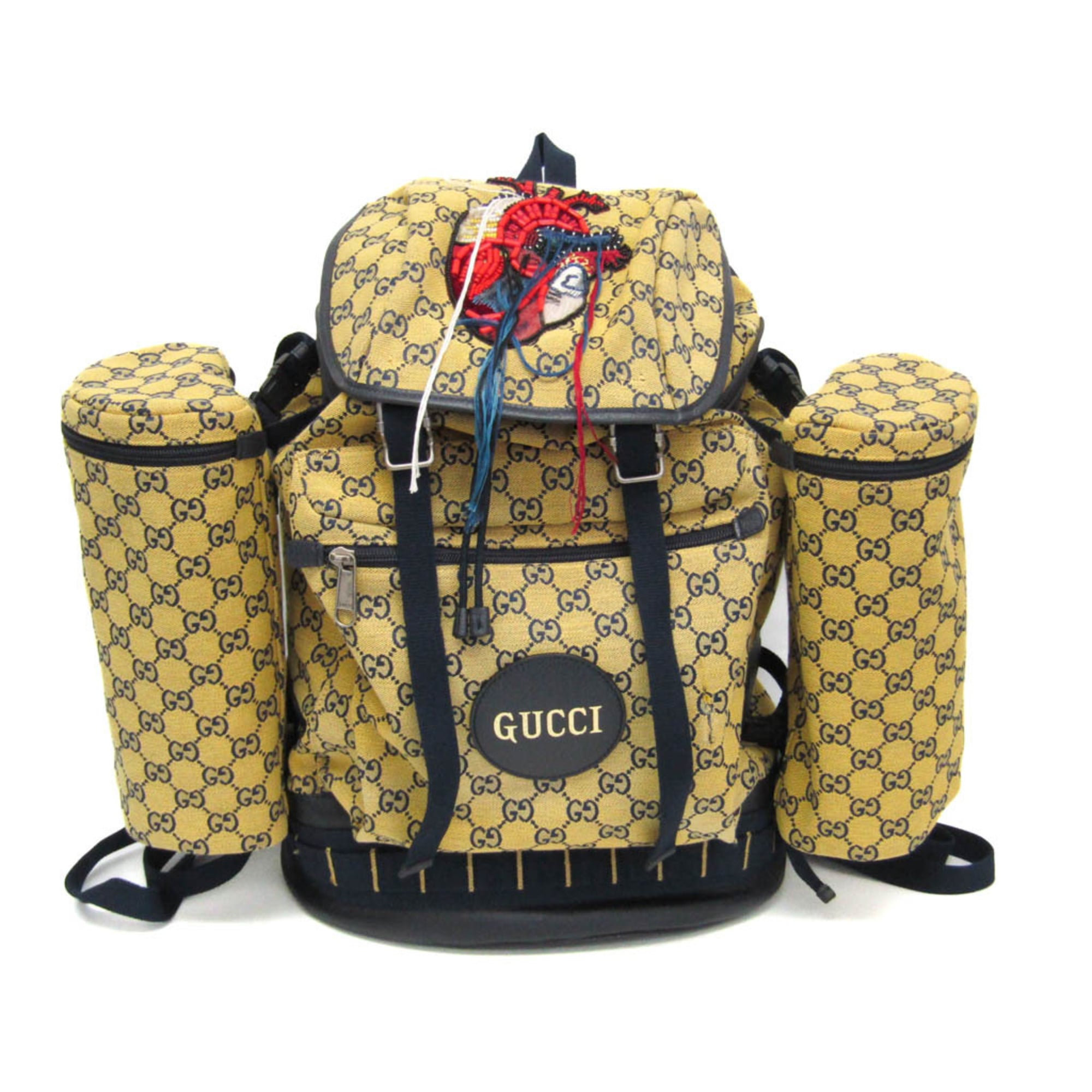 Gucci GG Canvas · Heart Patch Backpack