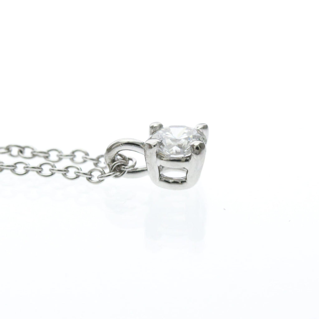 Tiffany Solitaire Diamond · Platinum Necklace