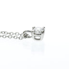 Tiffany Solitaire Diamond · Platinum Necklace
