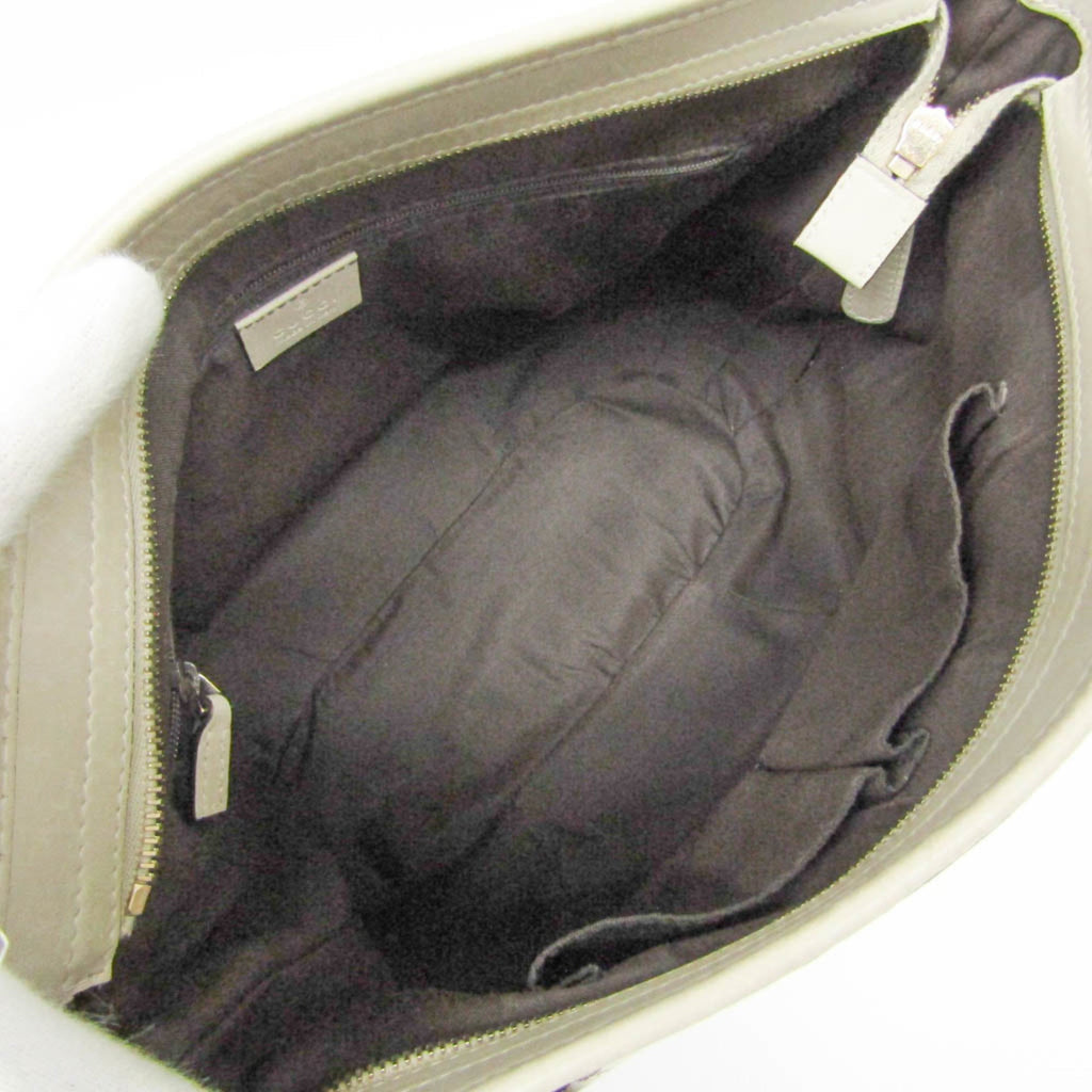 Gucci GG Canvas · Leather Shoulder Bag