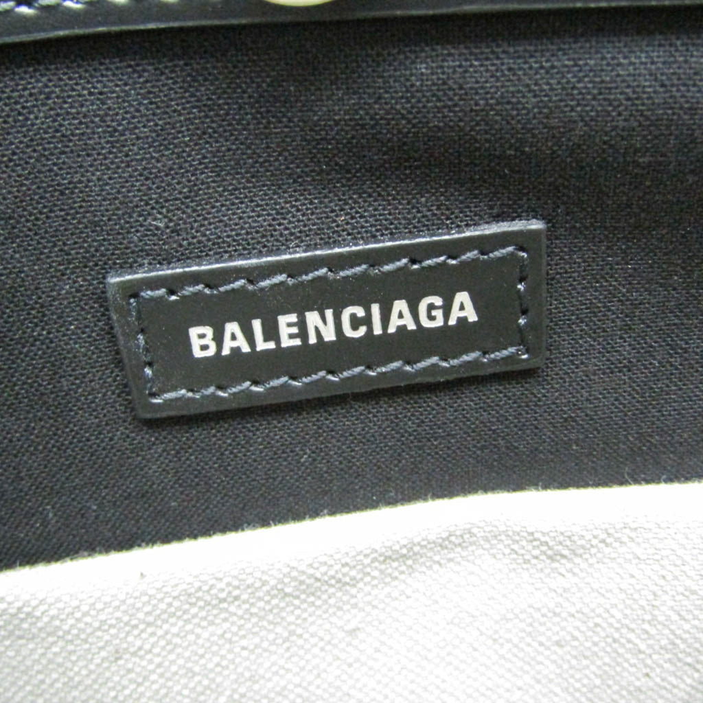 Balenciaga Navy Pochette · Canvas & Leather