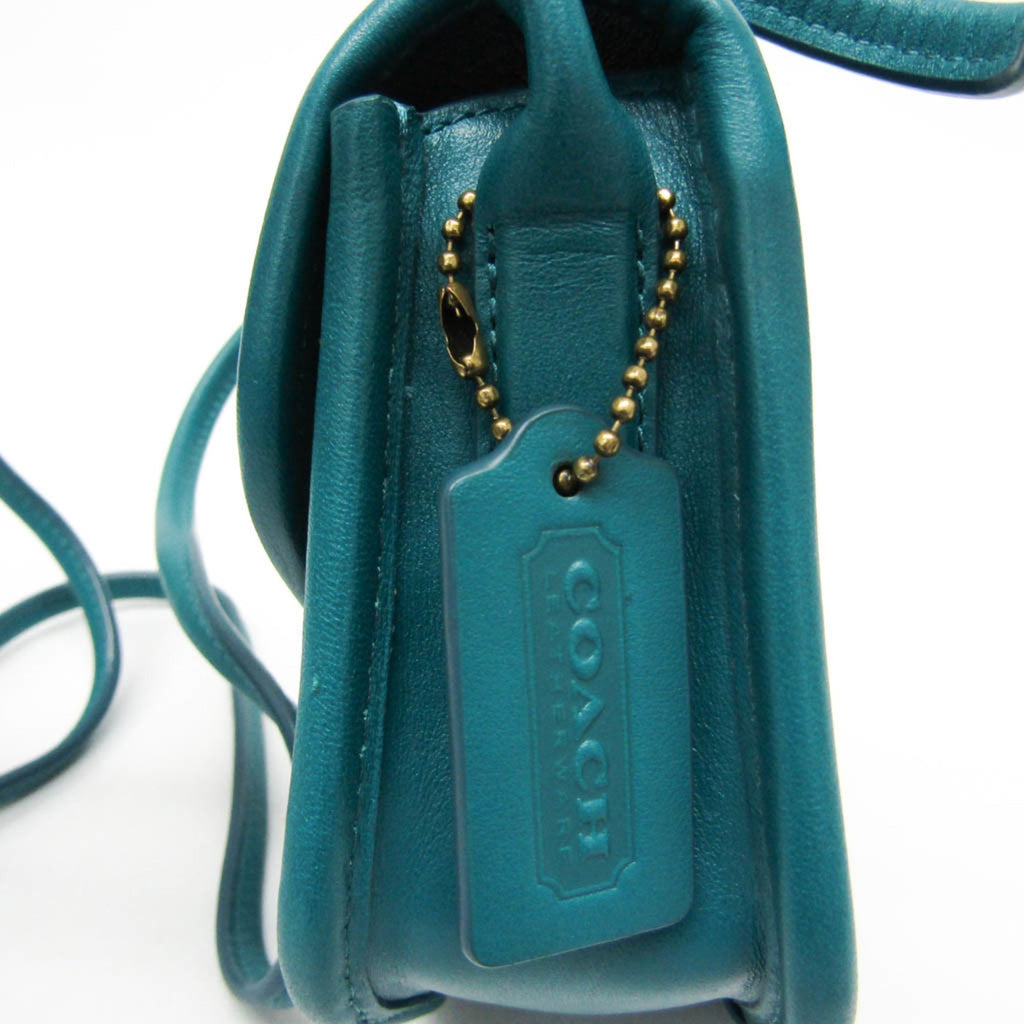 Coach Turn Lock · Leather Shoulder Bag