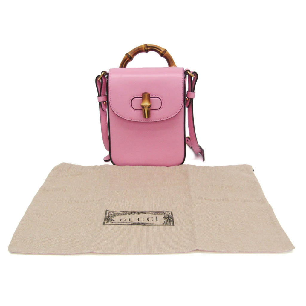 Gucci Bamboo · Leather Backpack