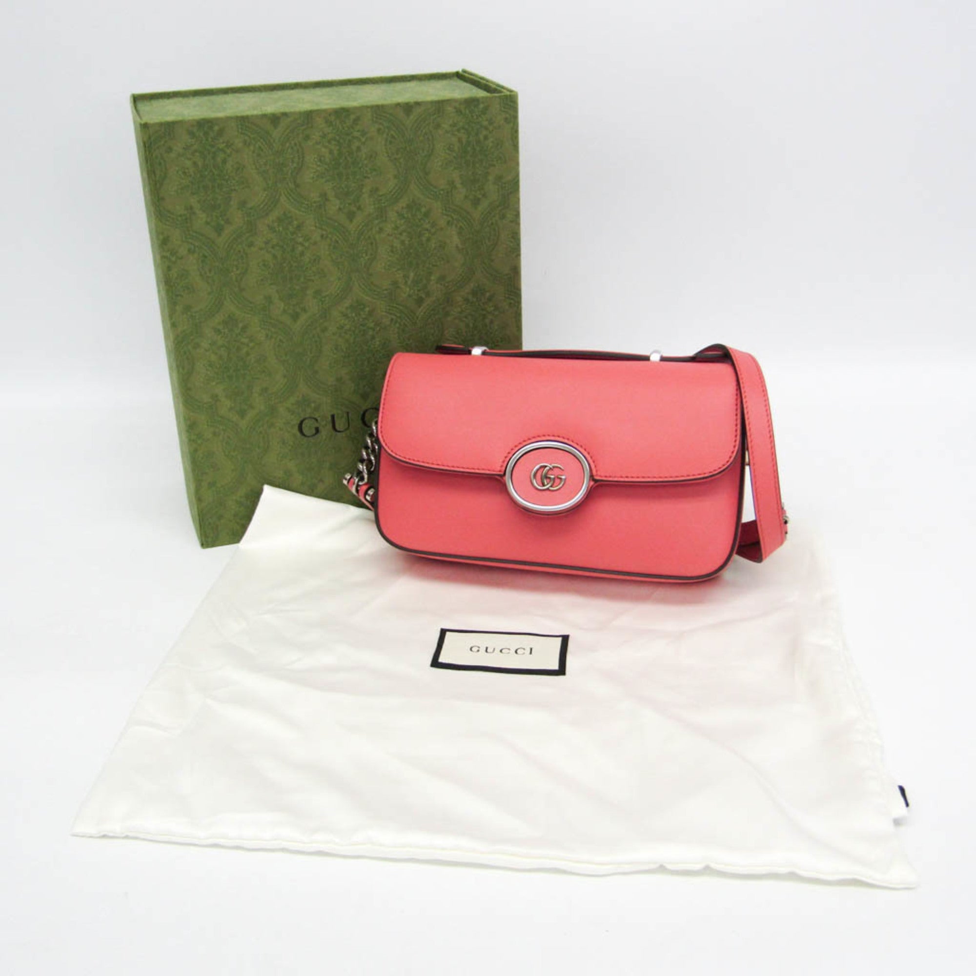 Gucci Double G · Leather Shoulder Bag