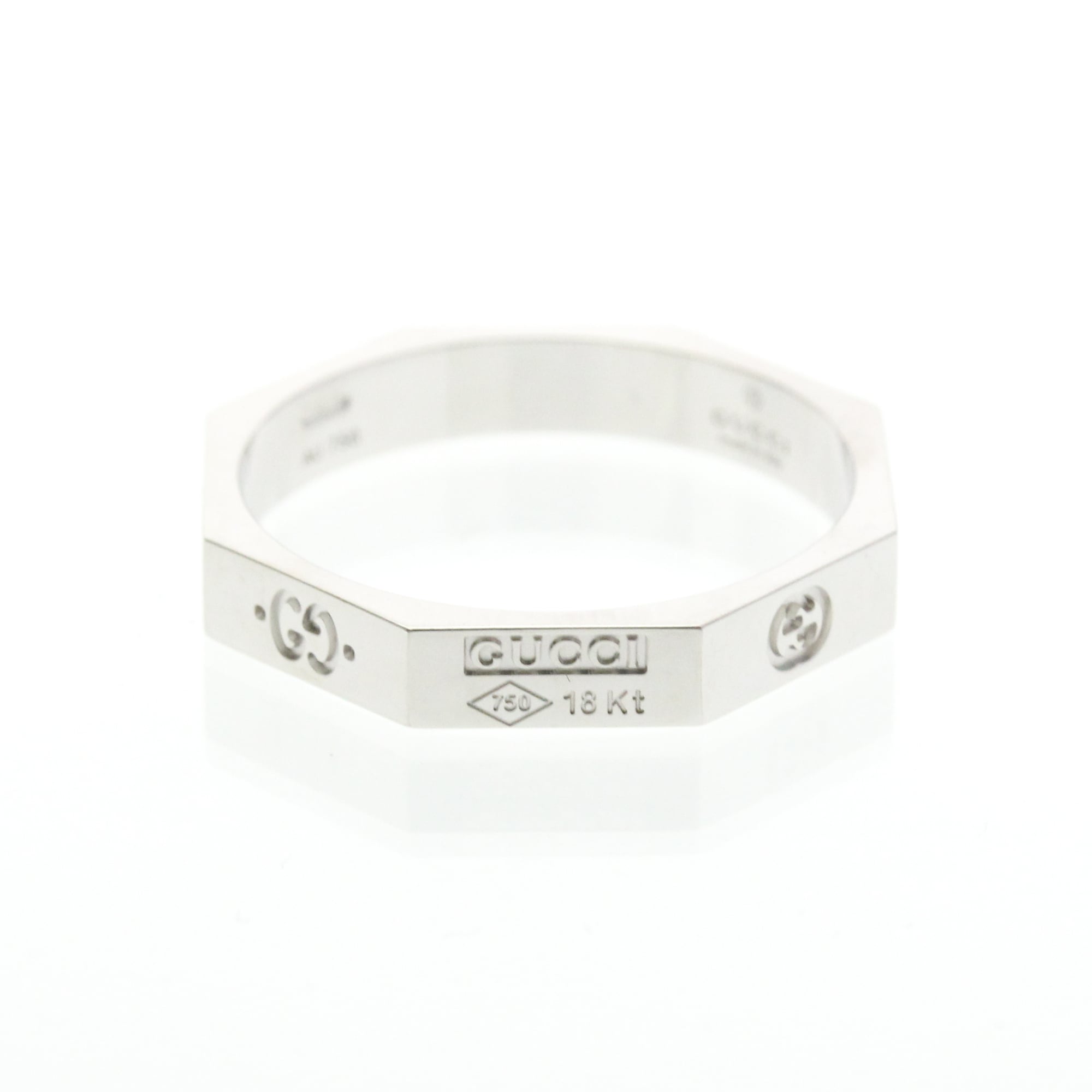 Gucci Octagonal Ring · 18K White Gold