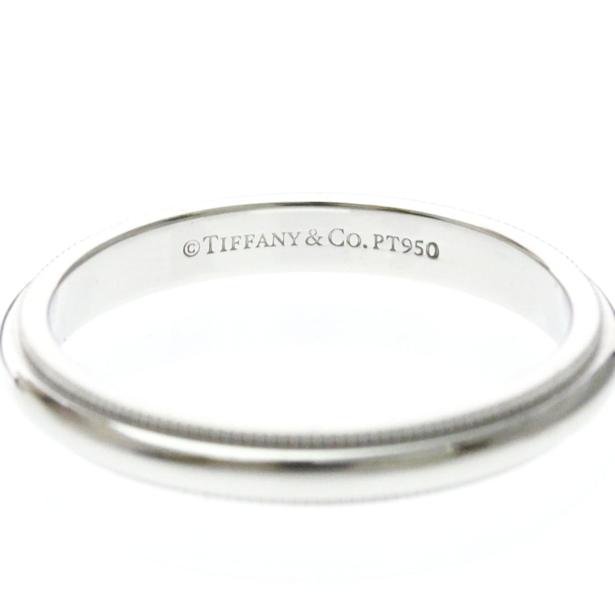 Tiffany Milgrain Band · Platinum