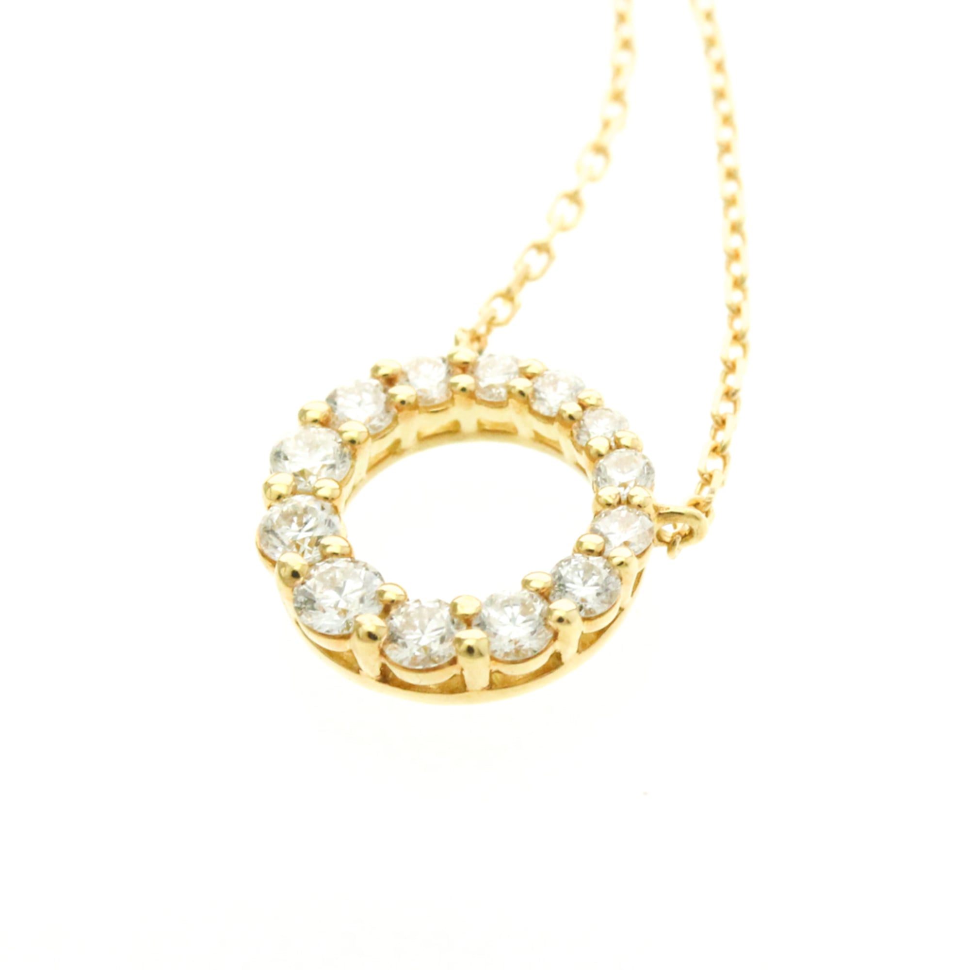 4°C Circle Diamond · 18K Yellow Gold