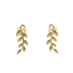 Tiffany Olive Leaf · Rose Gold Studs