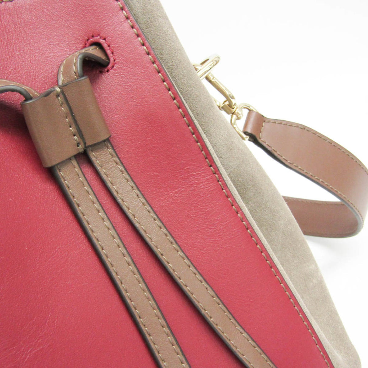 Furla Miastella Mini Bucket · Suede Bordeaux