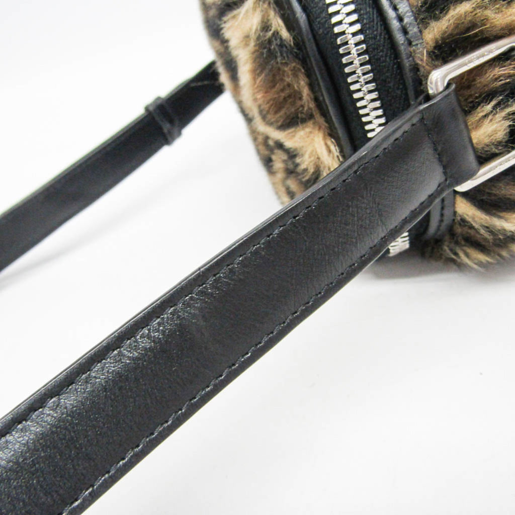 Celine Fluffy Box · Leopard Faux Fur