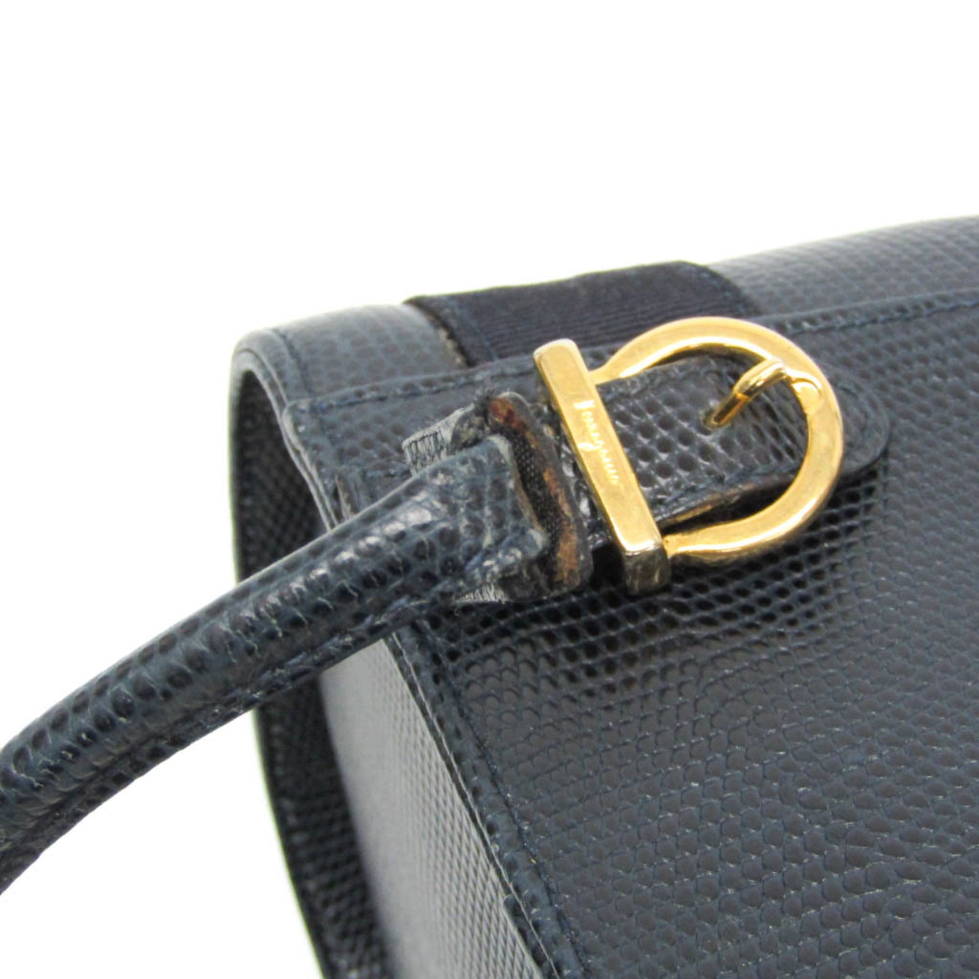 Salvatore Ferragamo Vara · Embossed Leather