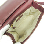 Balenciaga · Leather Shoulder Bag · Bordeaux