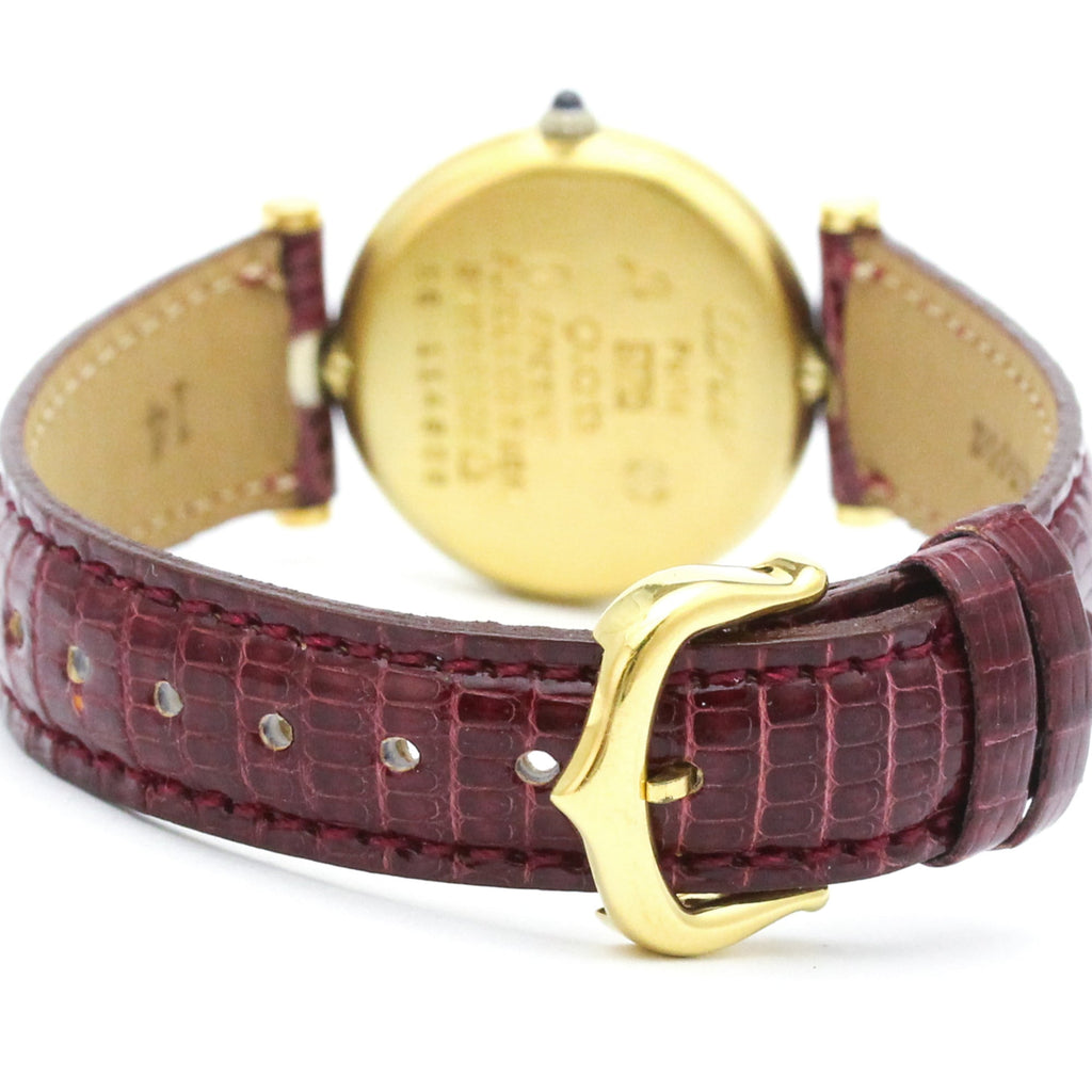 Cartier Must Vendome · Gold Plated · Quartz