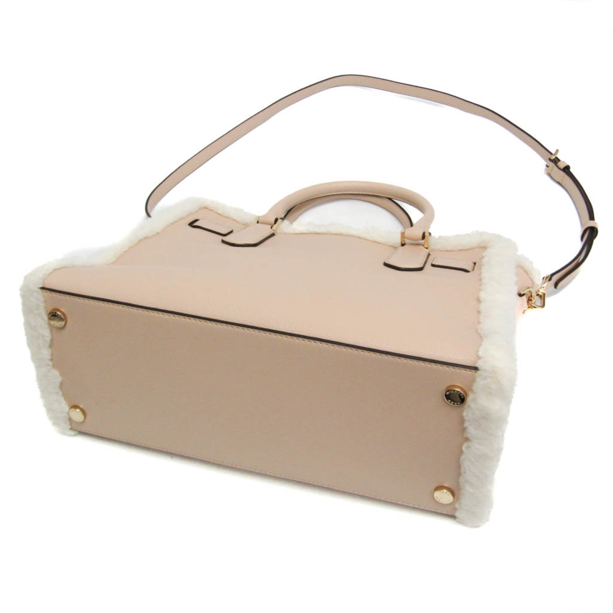 Michael Kors Hamilton · Leather & Fur Satchel