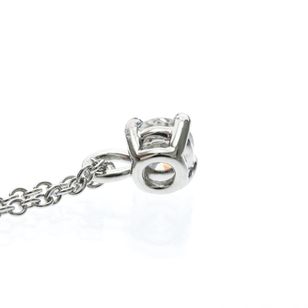 Tiffany Solitaire Diamond · Platinum Necklace