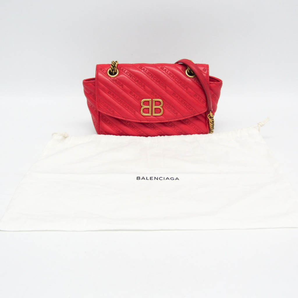 Balenciaga BB Logo · Leather Shoulder Bag