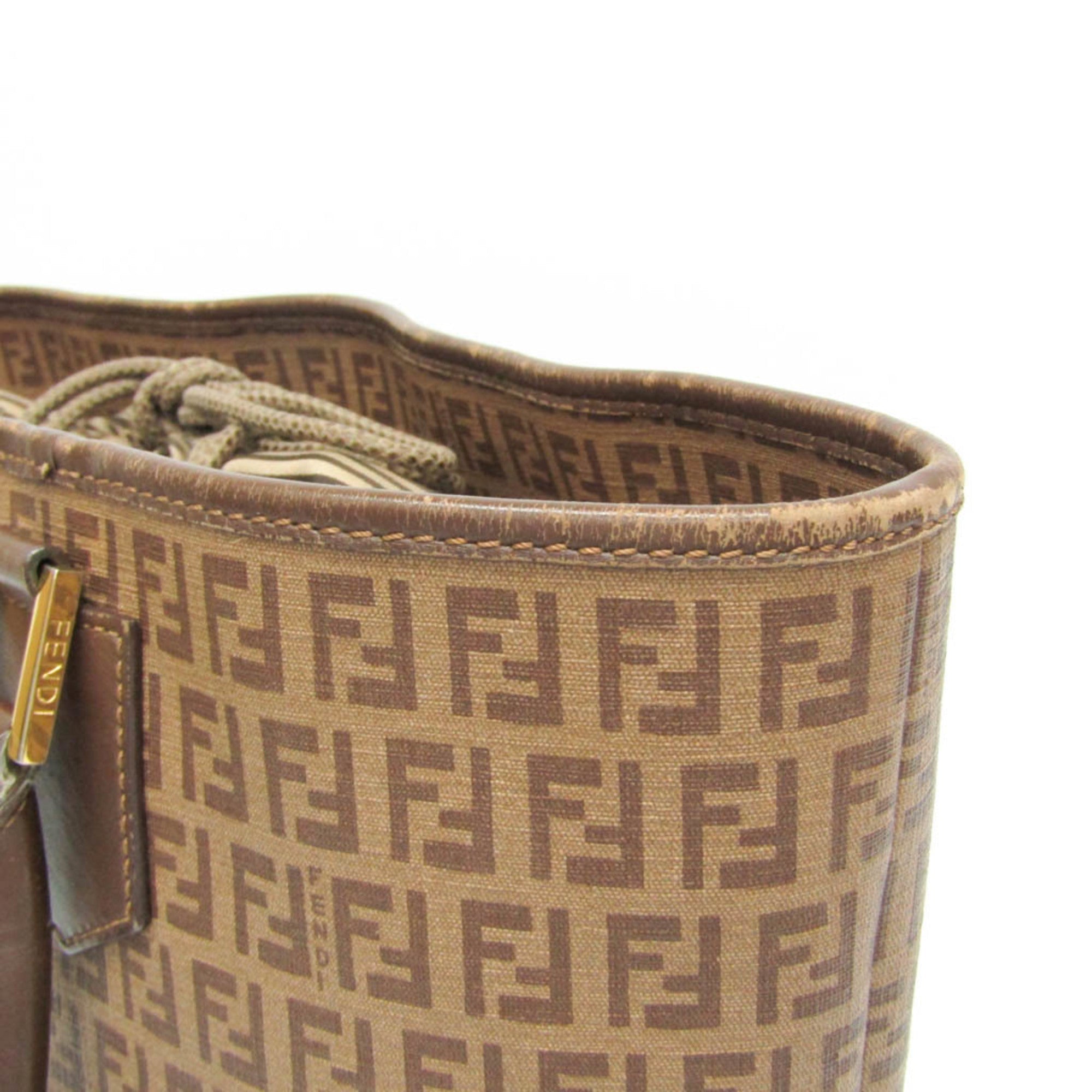 Fendi Zucchino · Coated Canvas Tote