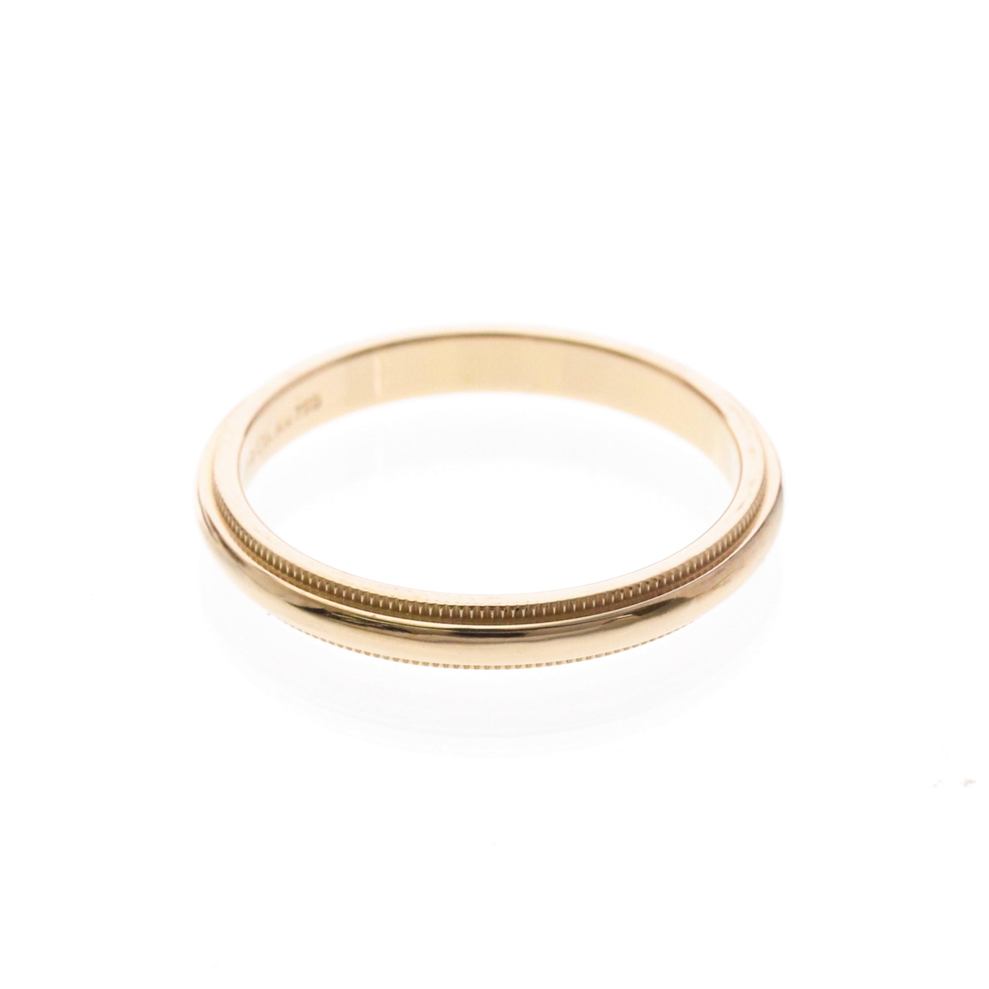 Tiffany Milgrain · 18K Rose Gold