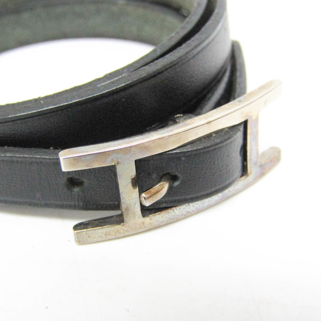 Hermès Hapi Triple · Leather Wrap Bangle