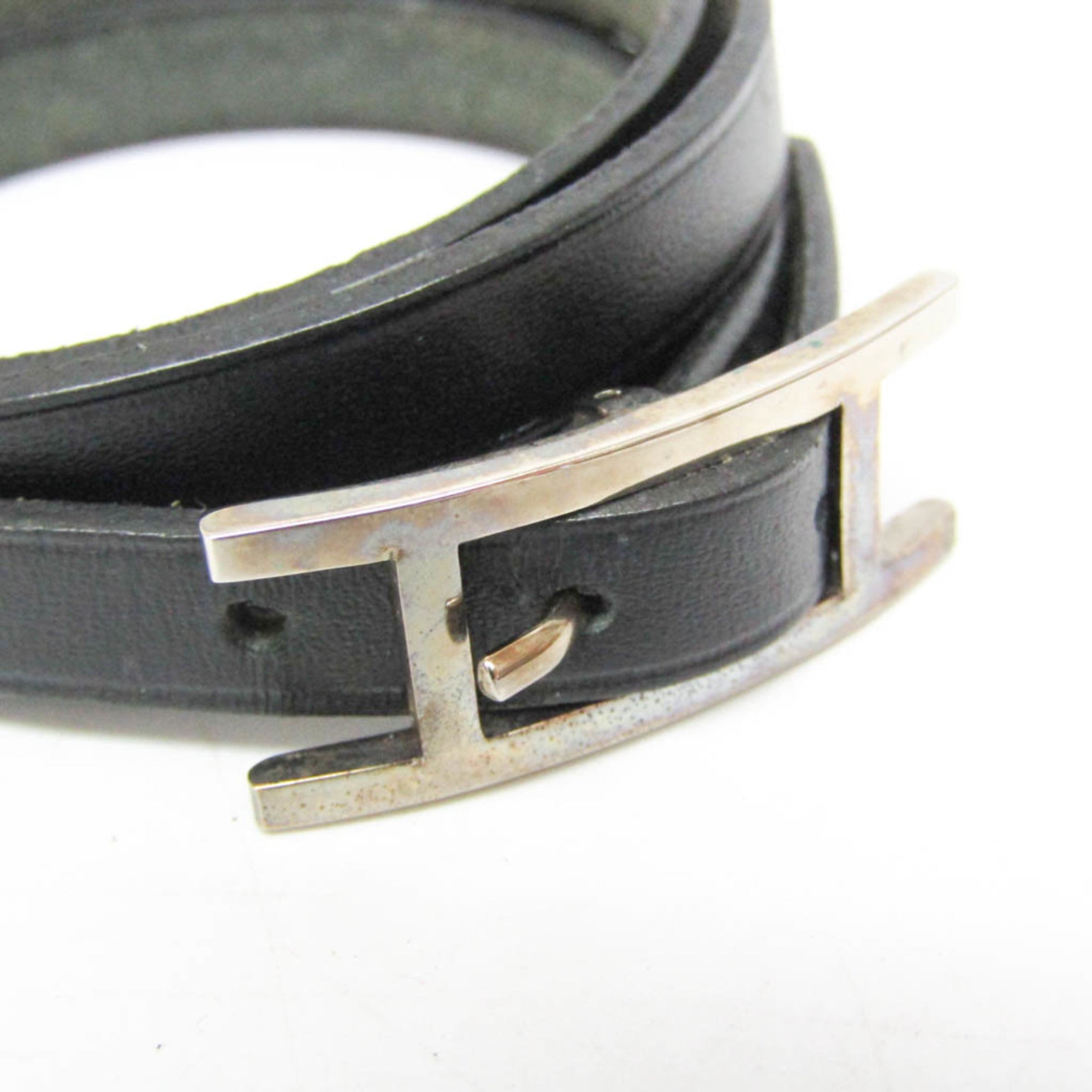 Hermès Hapi Triple · Leather Wrap Bangle