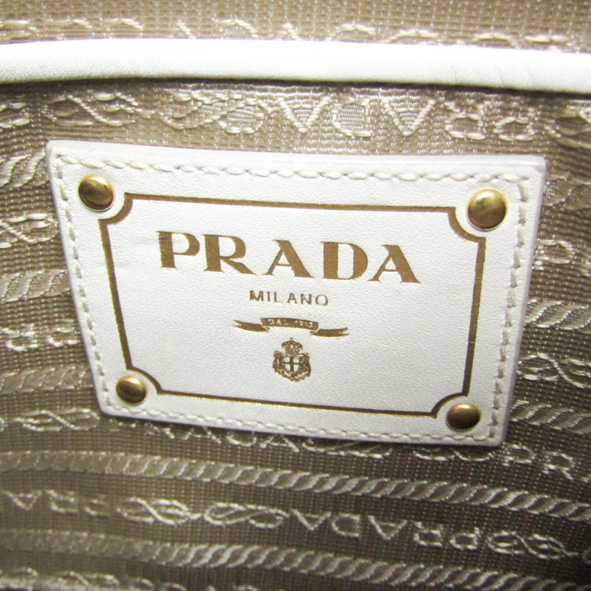Prada Logo Jacquard · Canvas