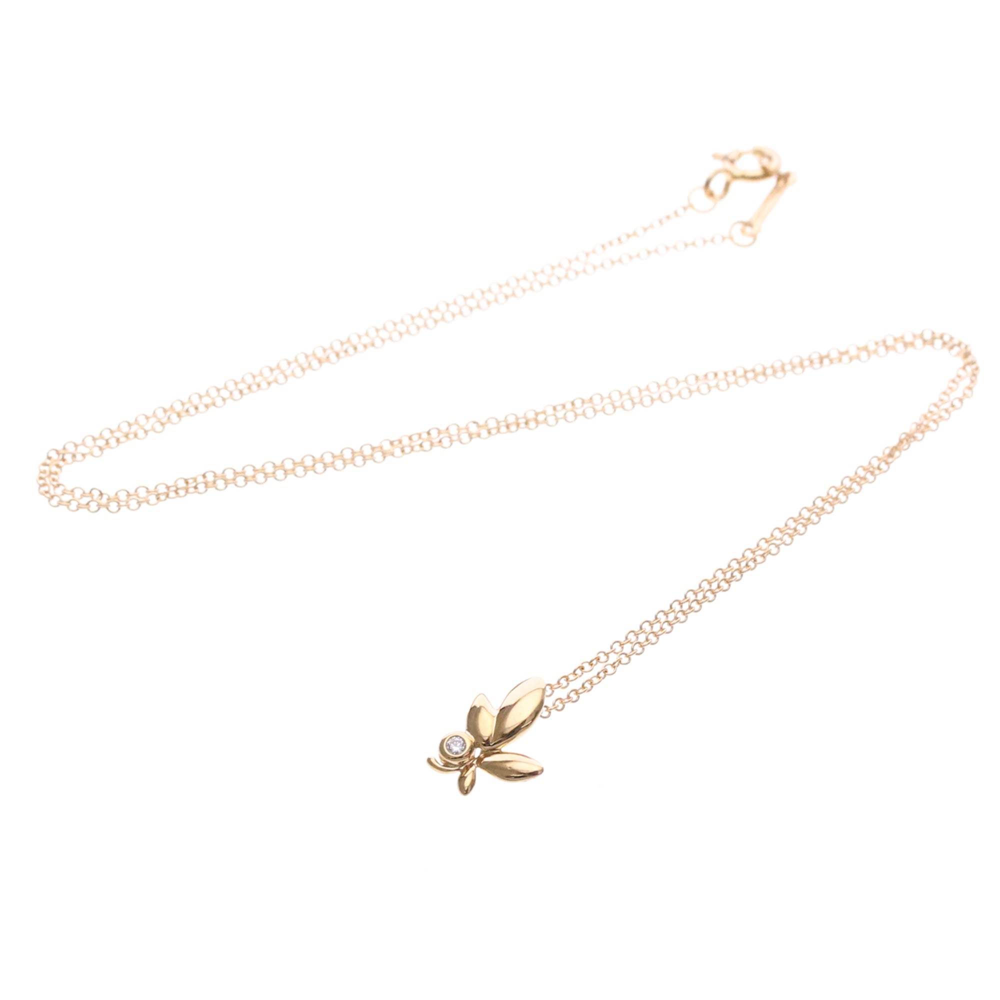 Tiffany Olive Leaf · Diamond · Rose Gold