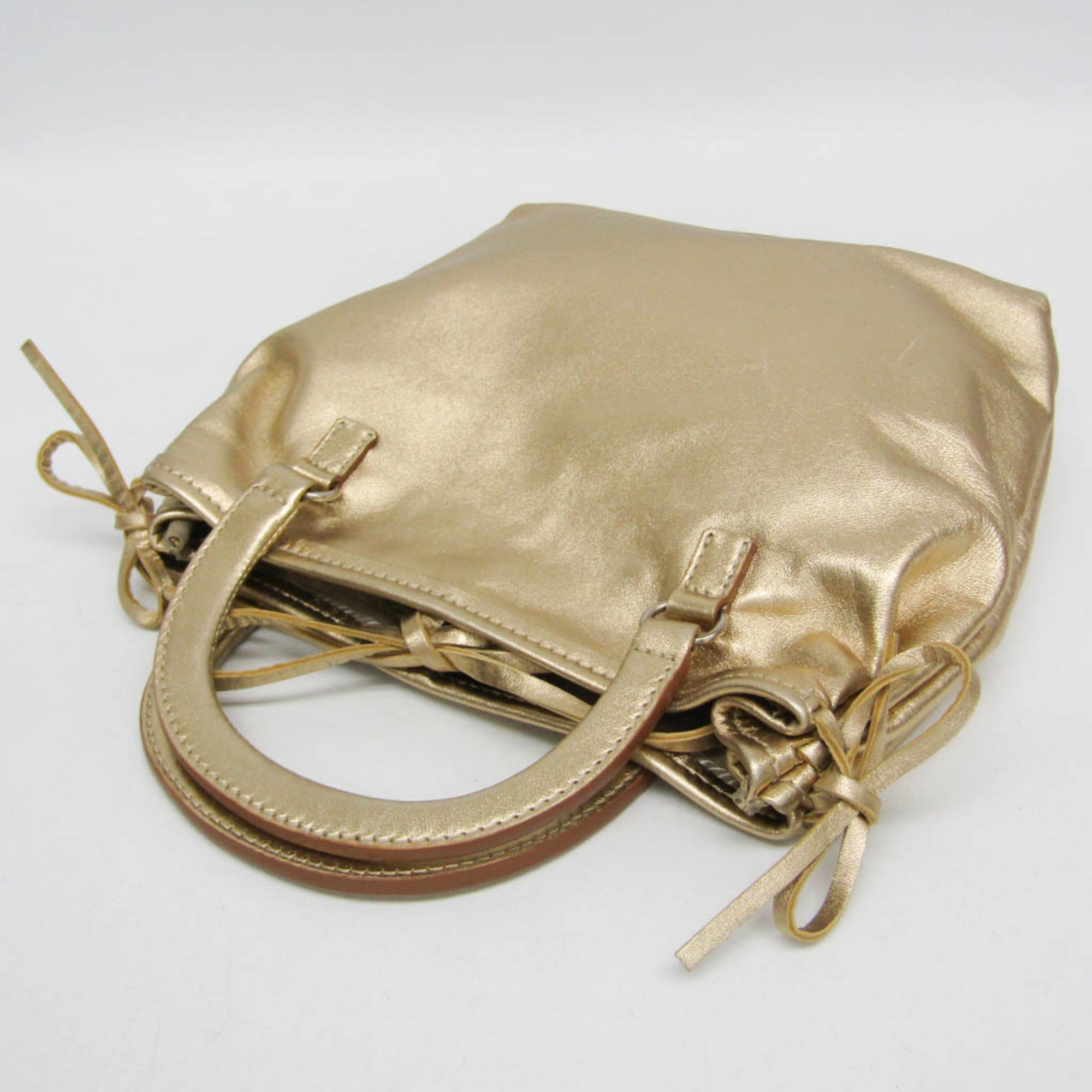 Prada Bow Metal · Leather Handbag