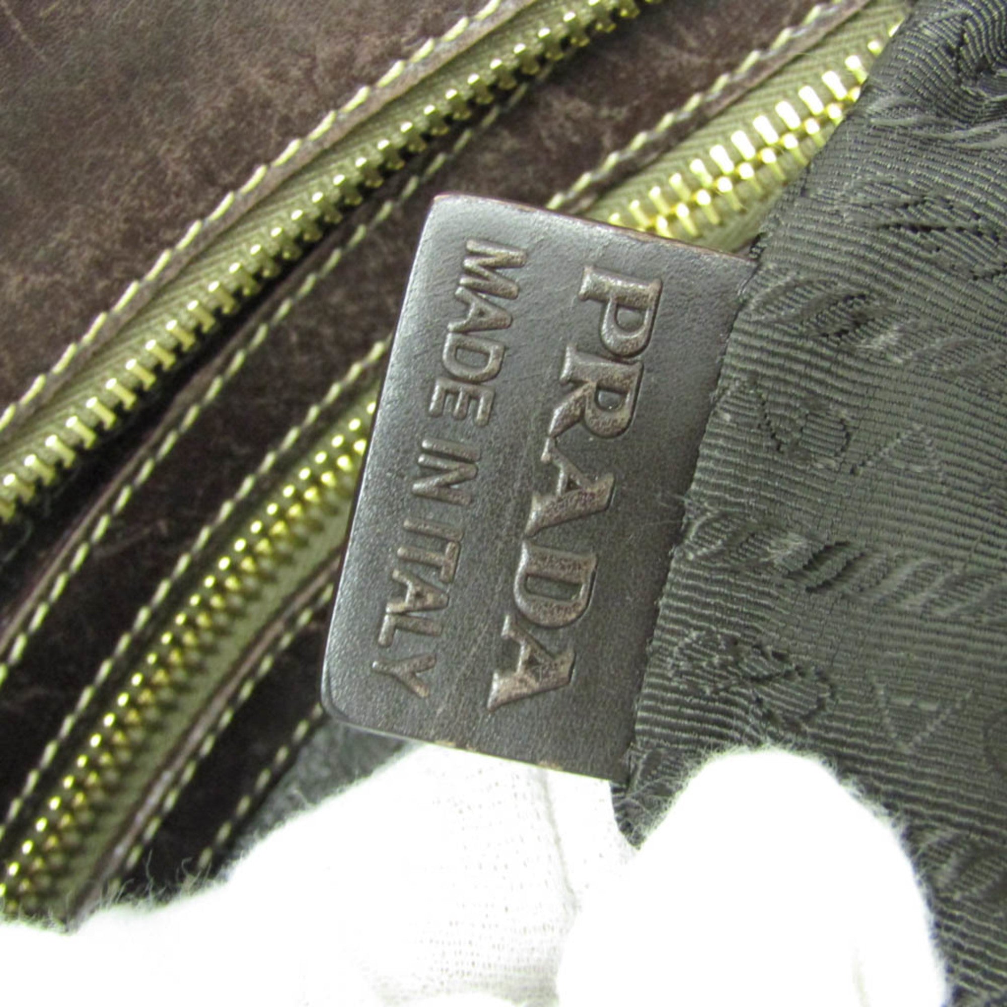 Prada Logo Jacquard · Canvas & Leather