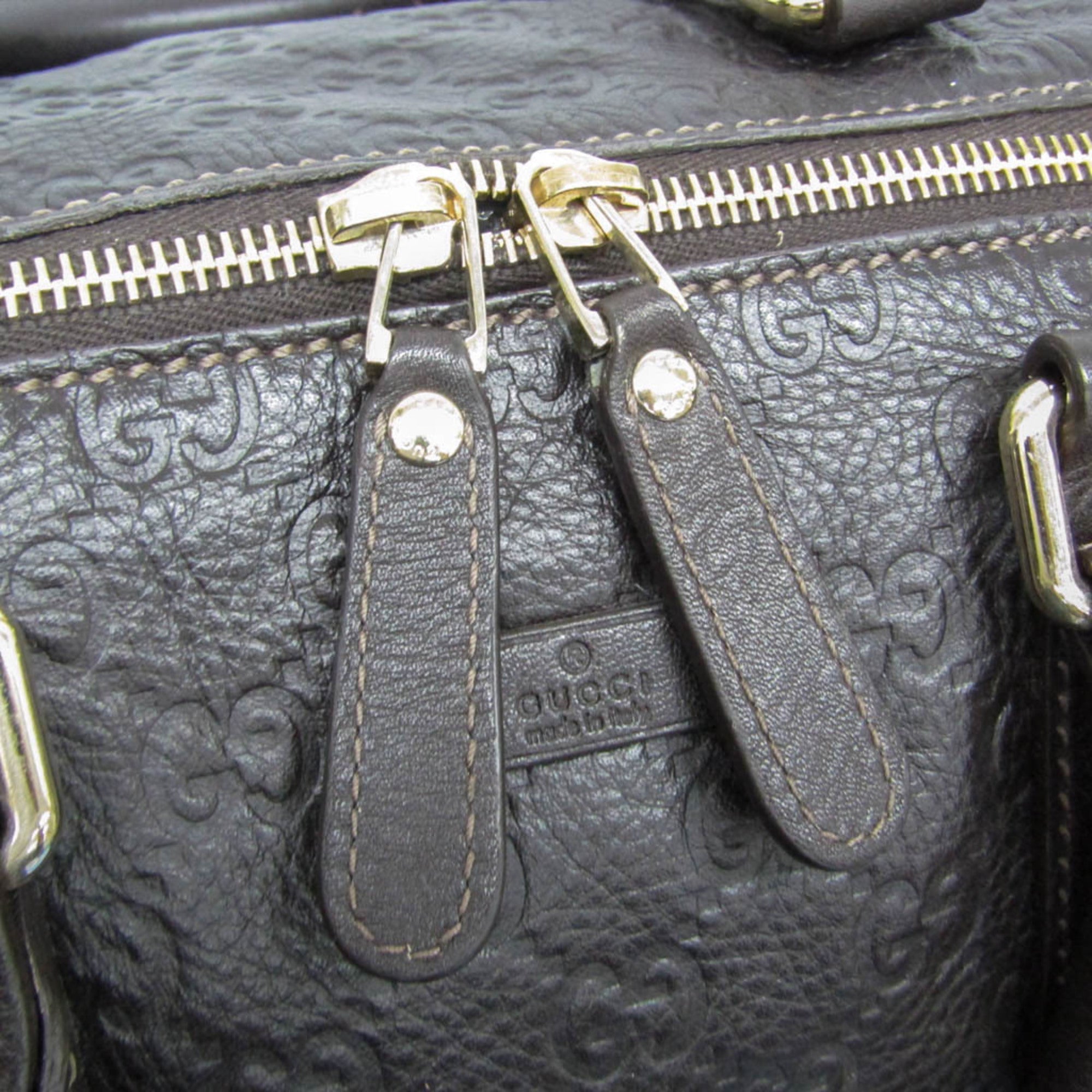 Gucci Guccissima · Leather Boston Bag
