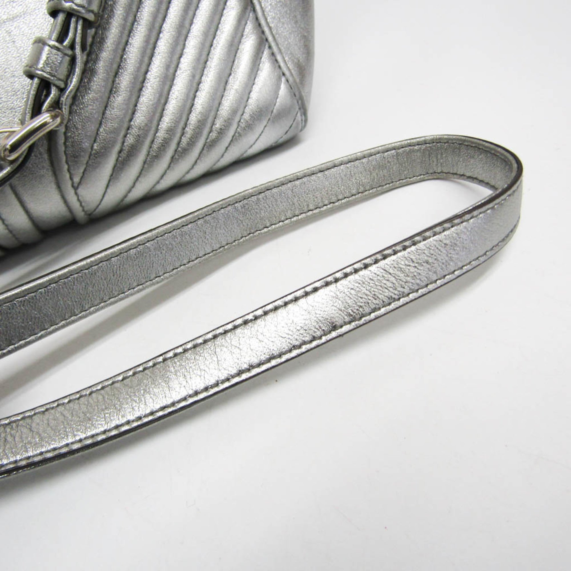 Miu Miu Nappa Biker · Metallic Leather