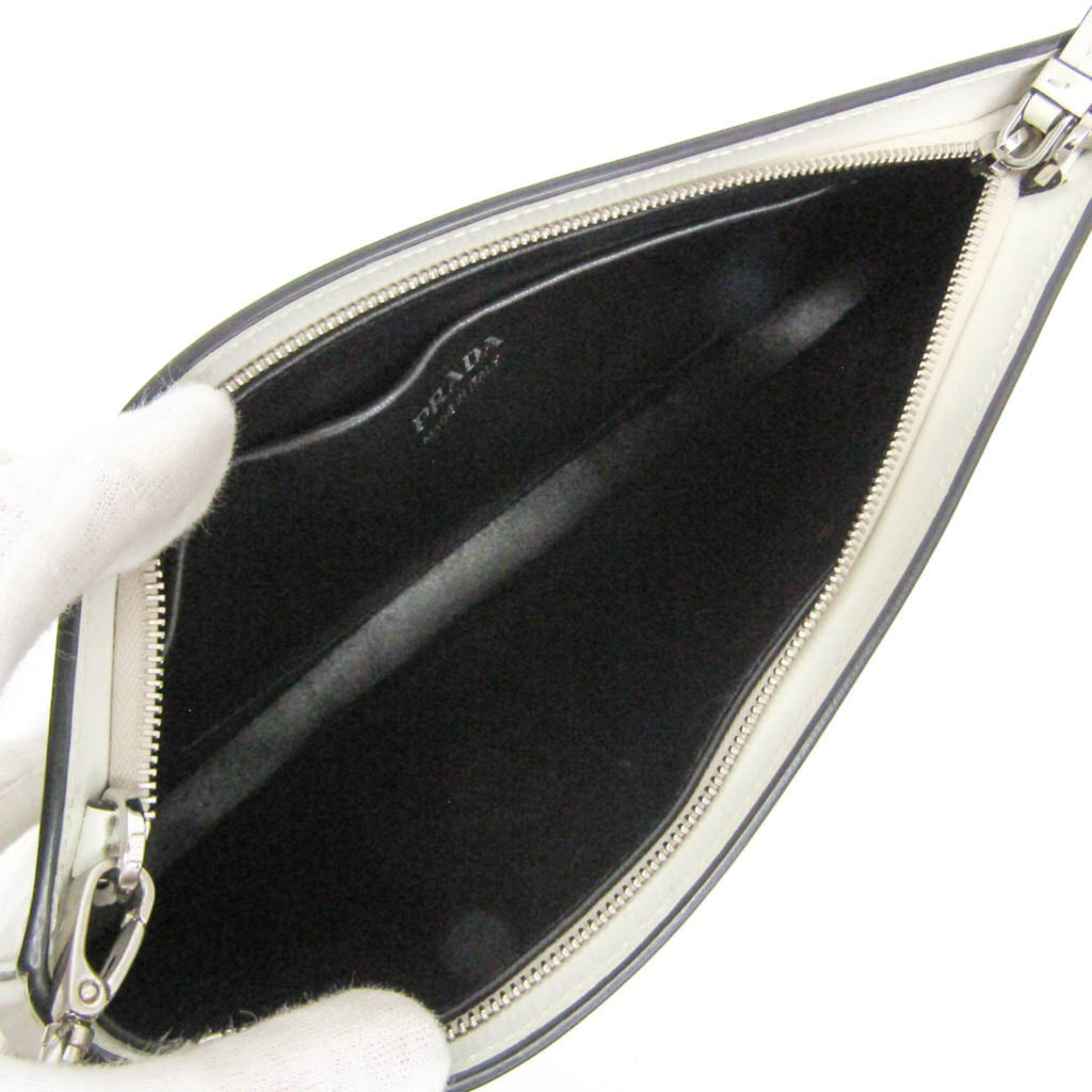 Prada Sydney · Leather Clutch