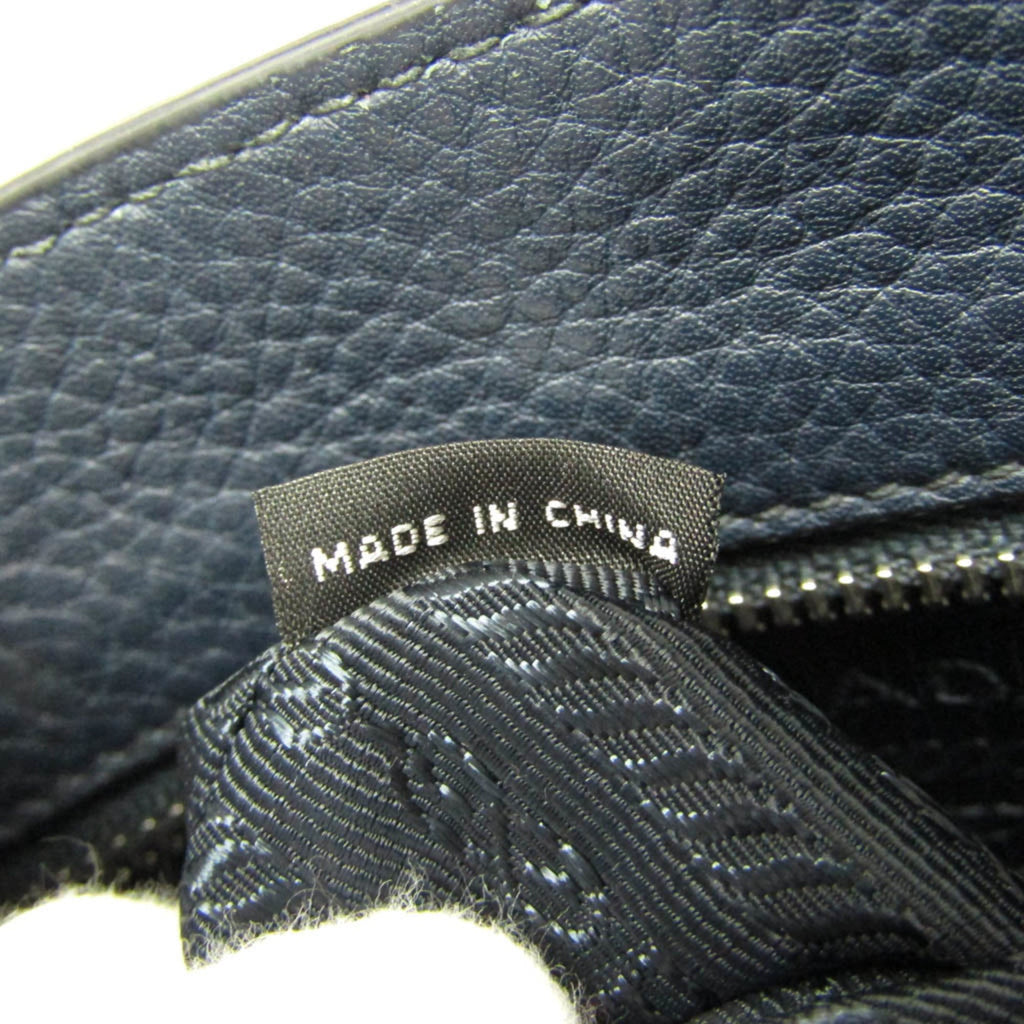 Prada Leather Messenger · Push Lock