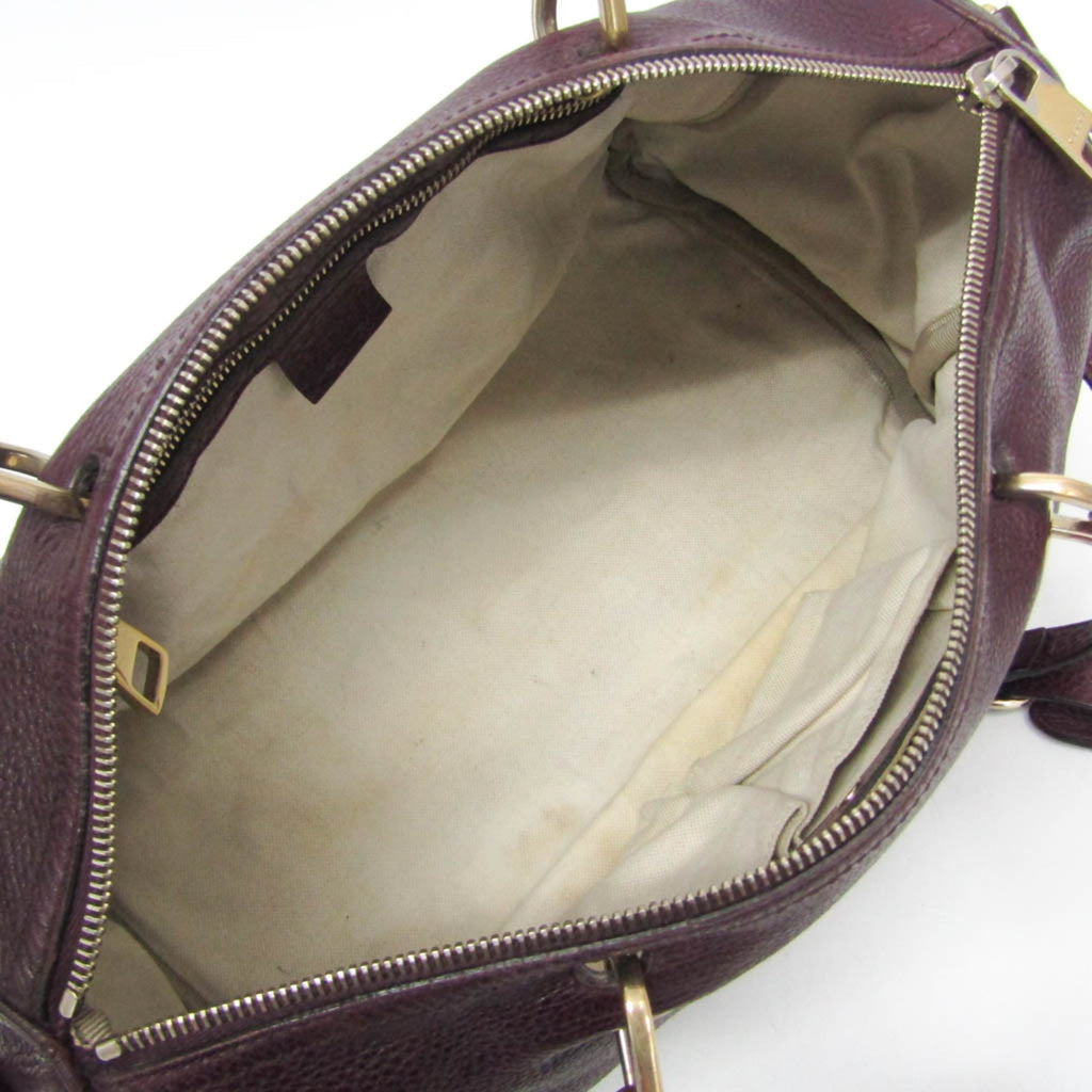 Gucci Bamboo · Leather Handbag