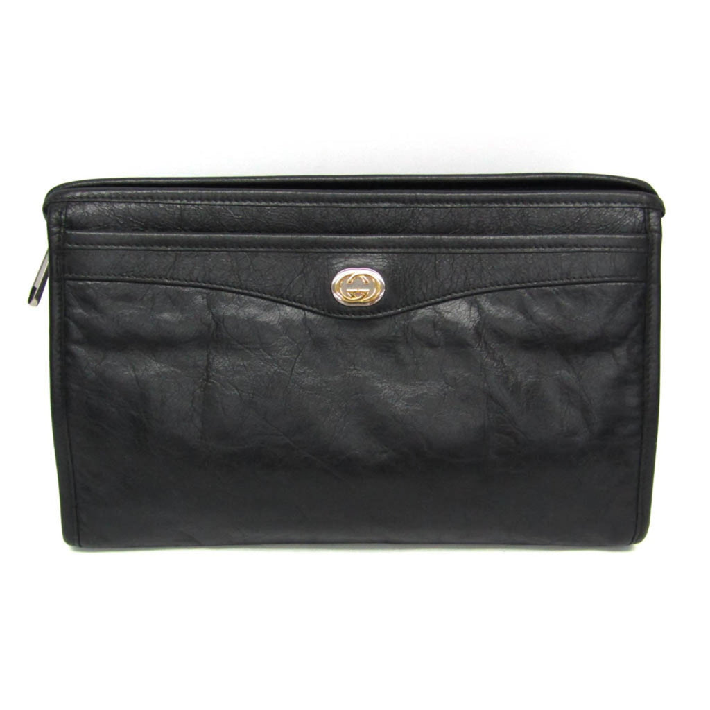 Gucci Interlocking · Leather Clutch