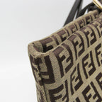 Fendi Zucchino · Canvas & Leather Tote