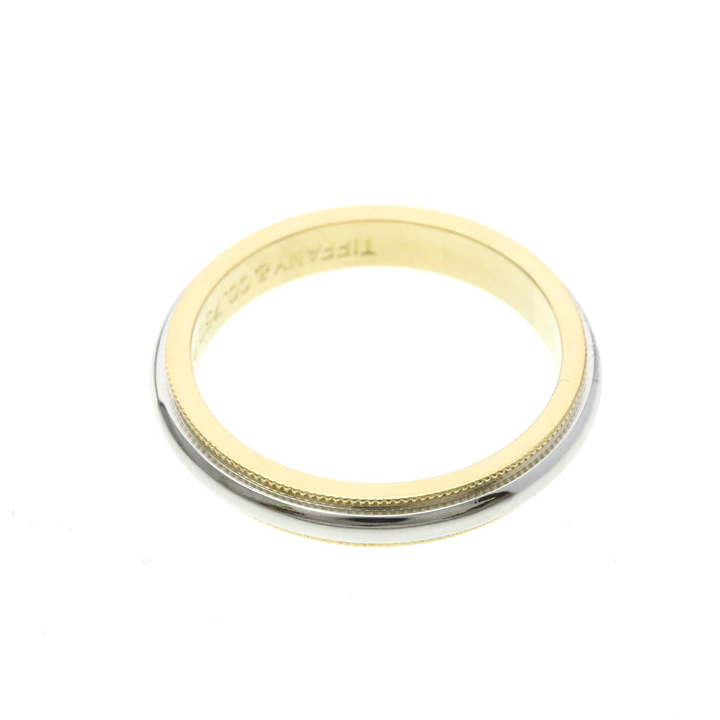 Tiffany Milgrain · Platinum & 18K Yellow Gold