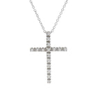 Star Jewelry Diamond Cross · 18K White Gold