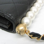 Chanel Matelassé · Lambskin · Pearl Chain