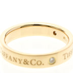Tiffany Flat Band · Three Diamonds · Rose Gold