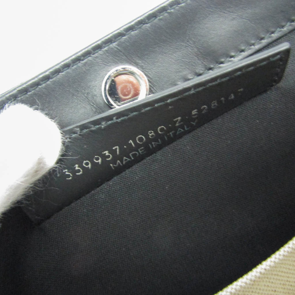 Balenciaga Navy Pochette · Canvas & Leather