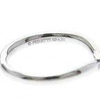 Tiffany Curved Band · Platinum · Diamonds