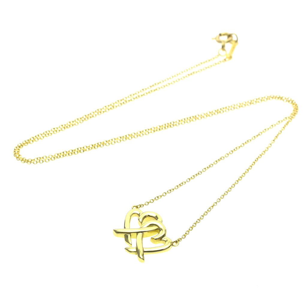 Tiffany Double Loving Heart · 18K Yellow Gold